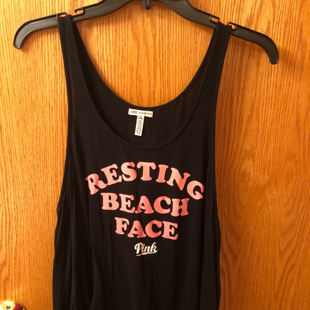 PINK Tank top Resting Beach Face